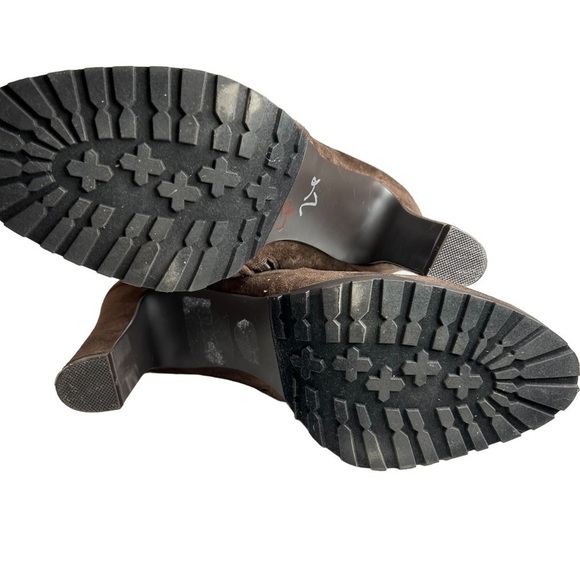 IMPO Oralia Textil Brown Suede Heeled Booties Sz 11 - Picture 10 of 10